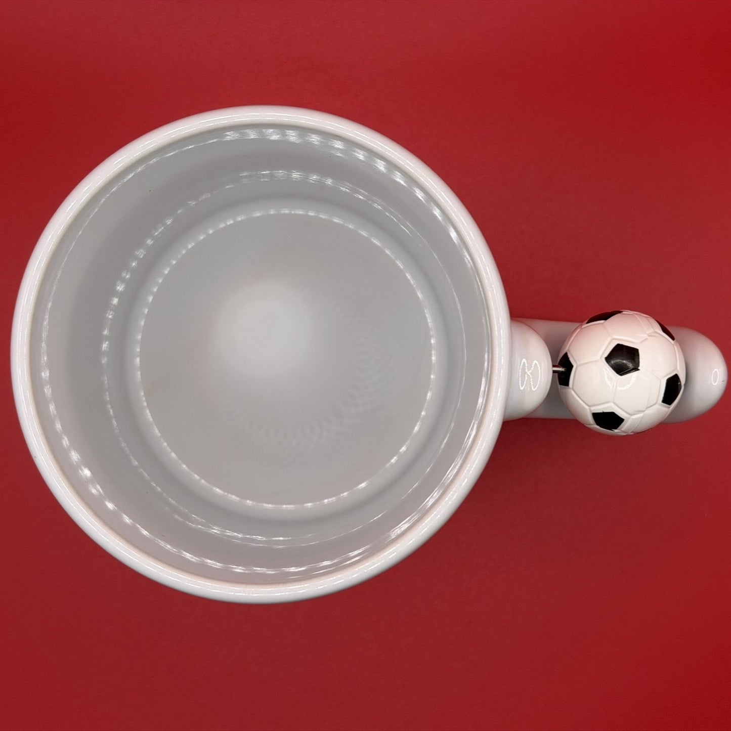 Fußball Tasse mit drehbarem Mini-Ball – Personalisiert & Geschenkidee