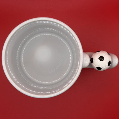 Fußball Tasse mit drehbarem Mini-Ball – Personalisiert & Geschenkidee