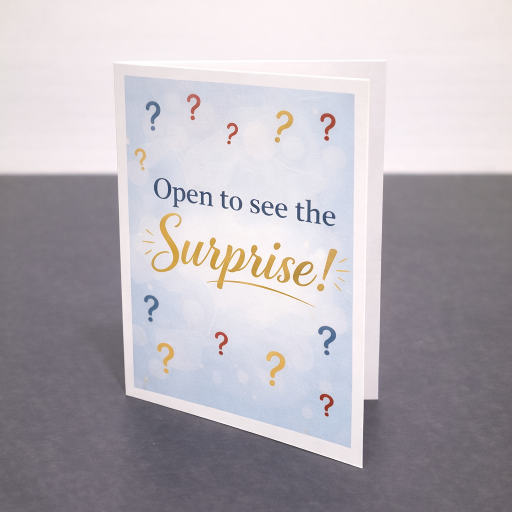 Standard audio greeting card – recording directly in the card (“Press & Speak”) 