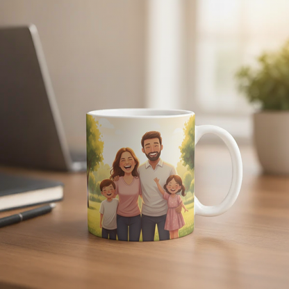 Personalisierte Fototasse – Individuelle Kaffeetasse mit Namen & Bild