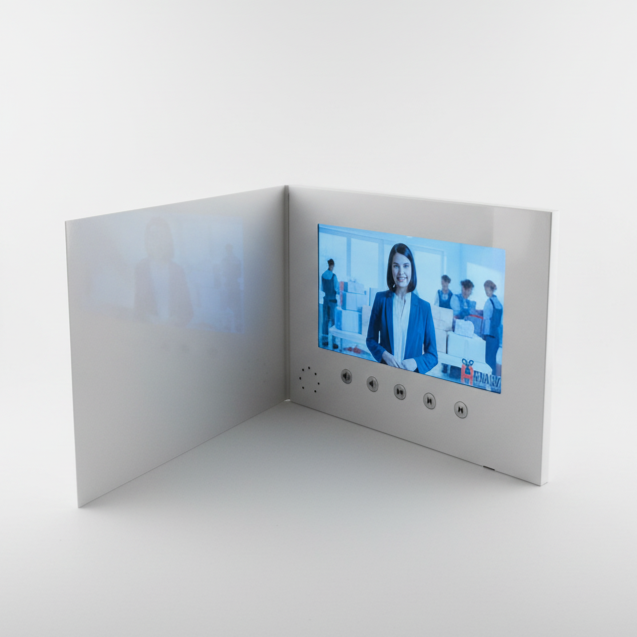 Video-Grußkarte & Video-Broschüre 7″ – Deine Botschaft mit USB & MP4