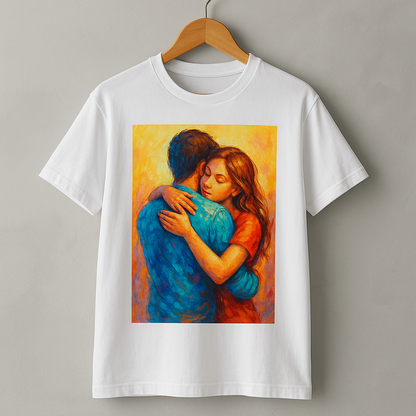 Personalisiertes Weißes T-Shirt – Premium Baumwolle – Dein Motiv/Text