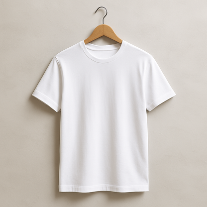 Personalisiertes Weißes T-Shirt – Premium Baumwolle – Dein Motiv/Text